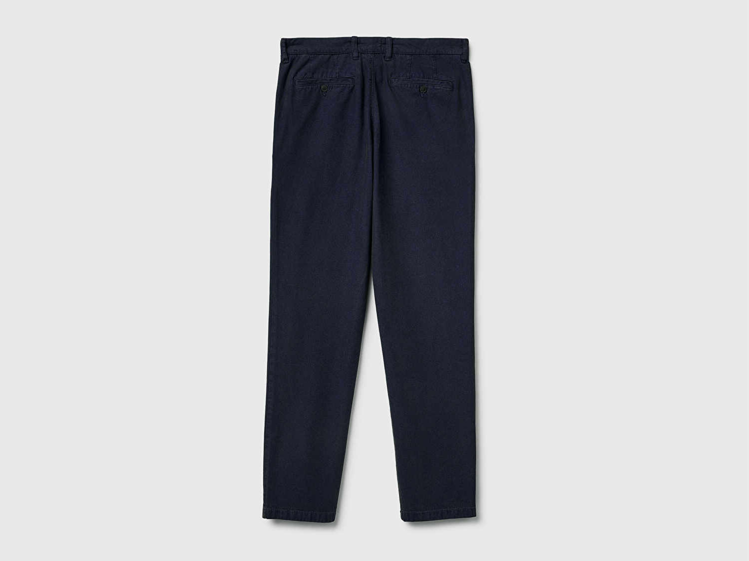 Benetton Erkek Lacivert %100 Pamuk Slim Fit Chino Pantolon