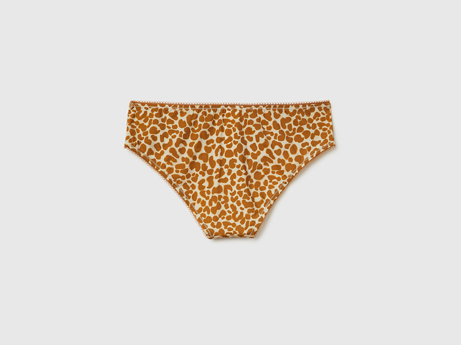 Benetton Kadın Camel Desenli Slip Külot