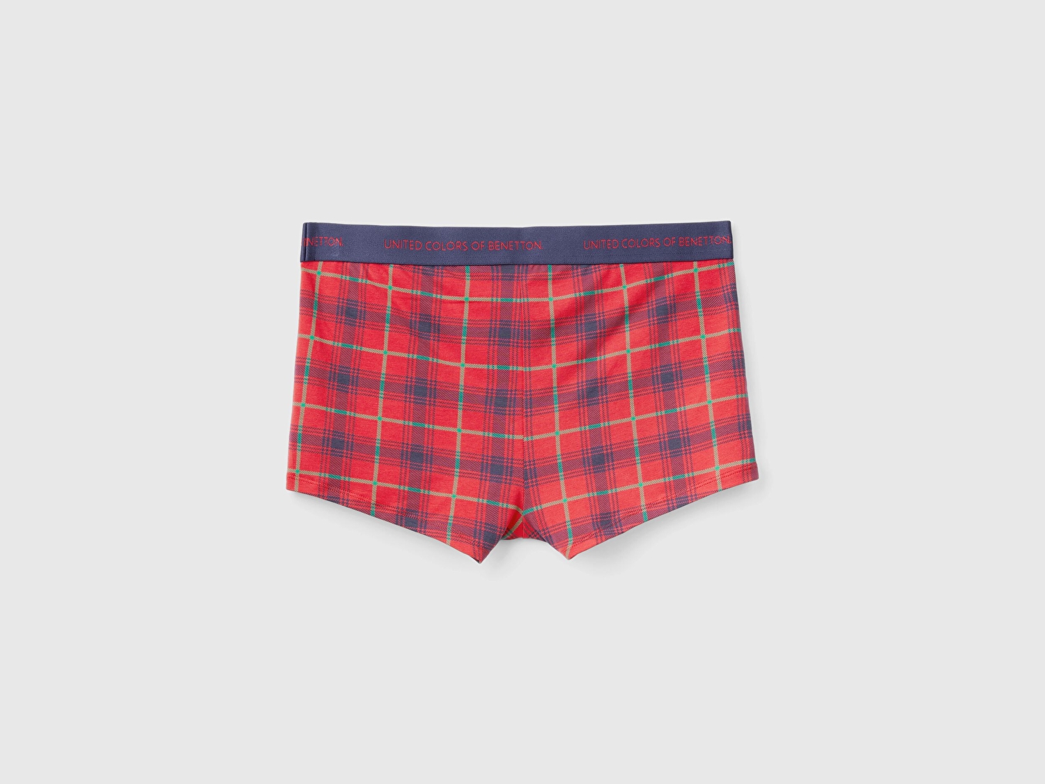 Benetton Erkek Kırmızı Xmas Baskılı Pamuklu Boxer