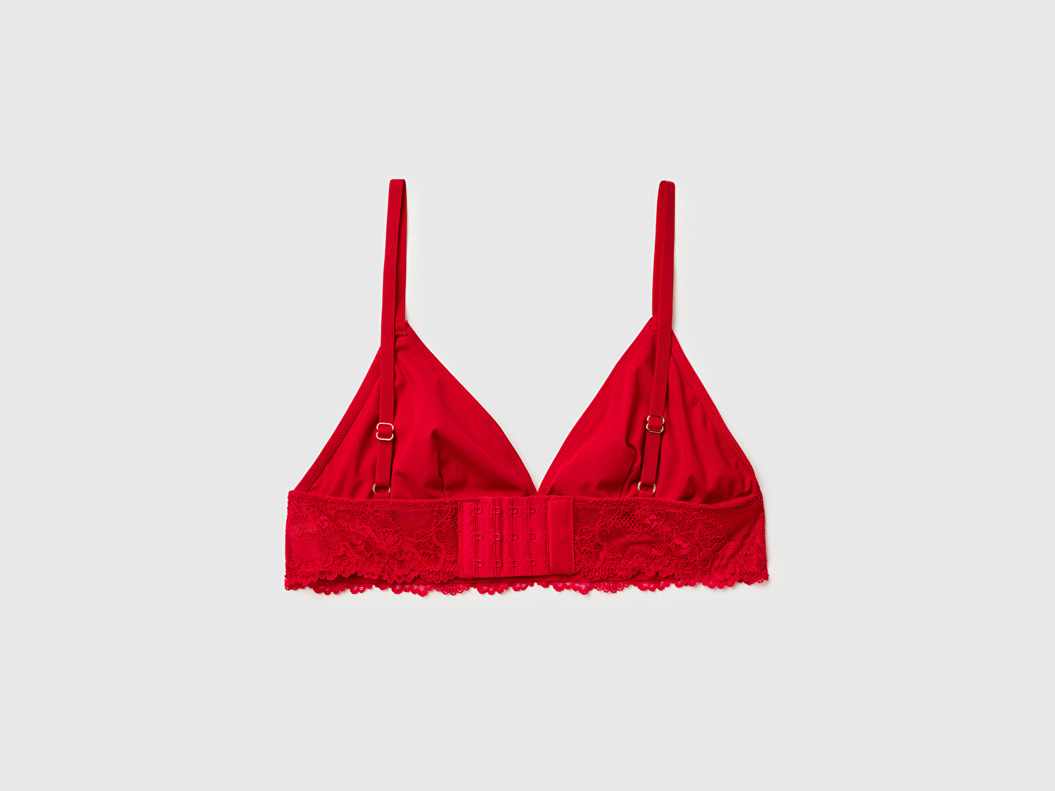 Benetton Kadın Kırmızı Dantel Detaylı Bralet