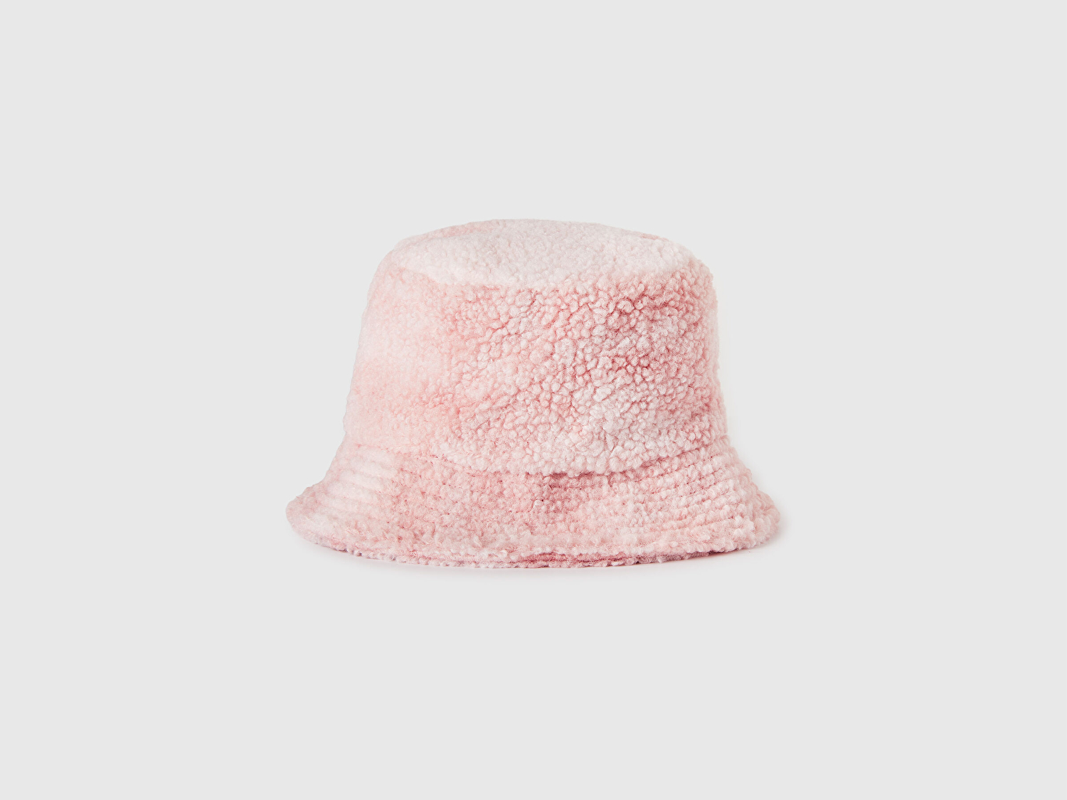 Benetton Erkek Çocuk Pembe Logo Detaylı Teddy Bucket Şapka