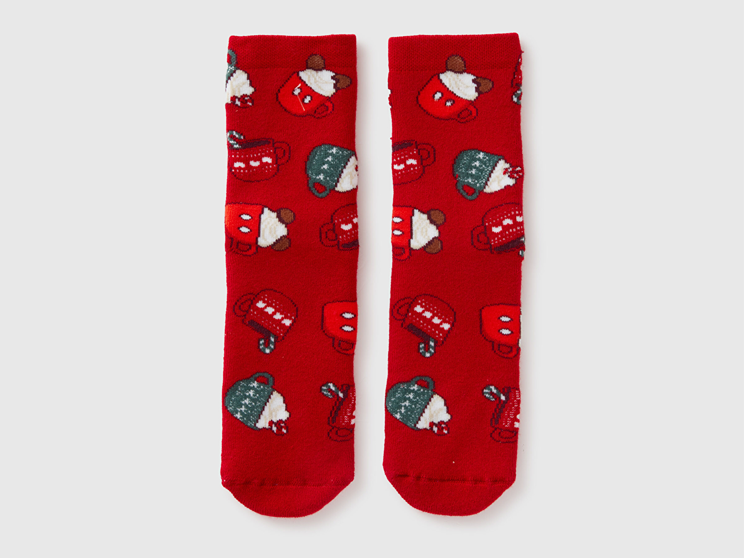 Benetton Erkek Çocuk Kırmızı Mix Disney Baskılı Havlu Soket Çorap