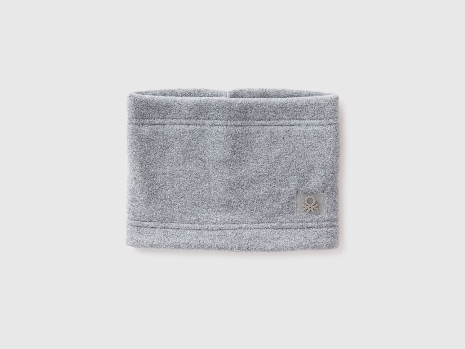 Benetton Erkek Çocuk Gri Melanj Logo Detaylı  Boyunluk