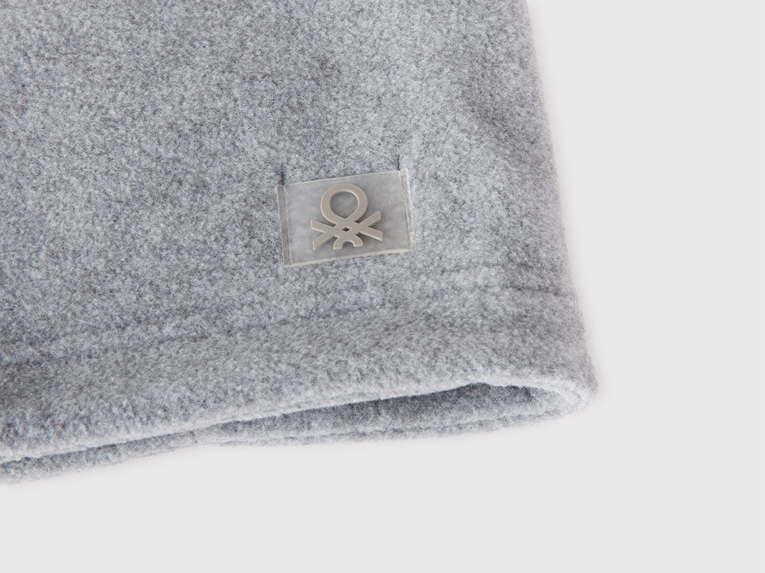 Benetton Erkek Çocuk Gri Melanj Logo Detaylı  Boyunluk