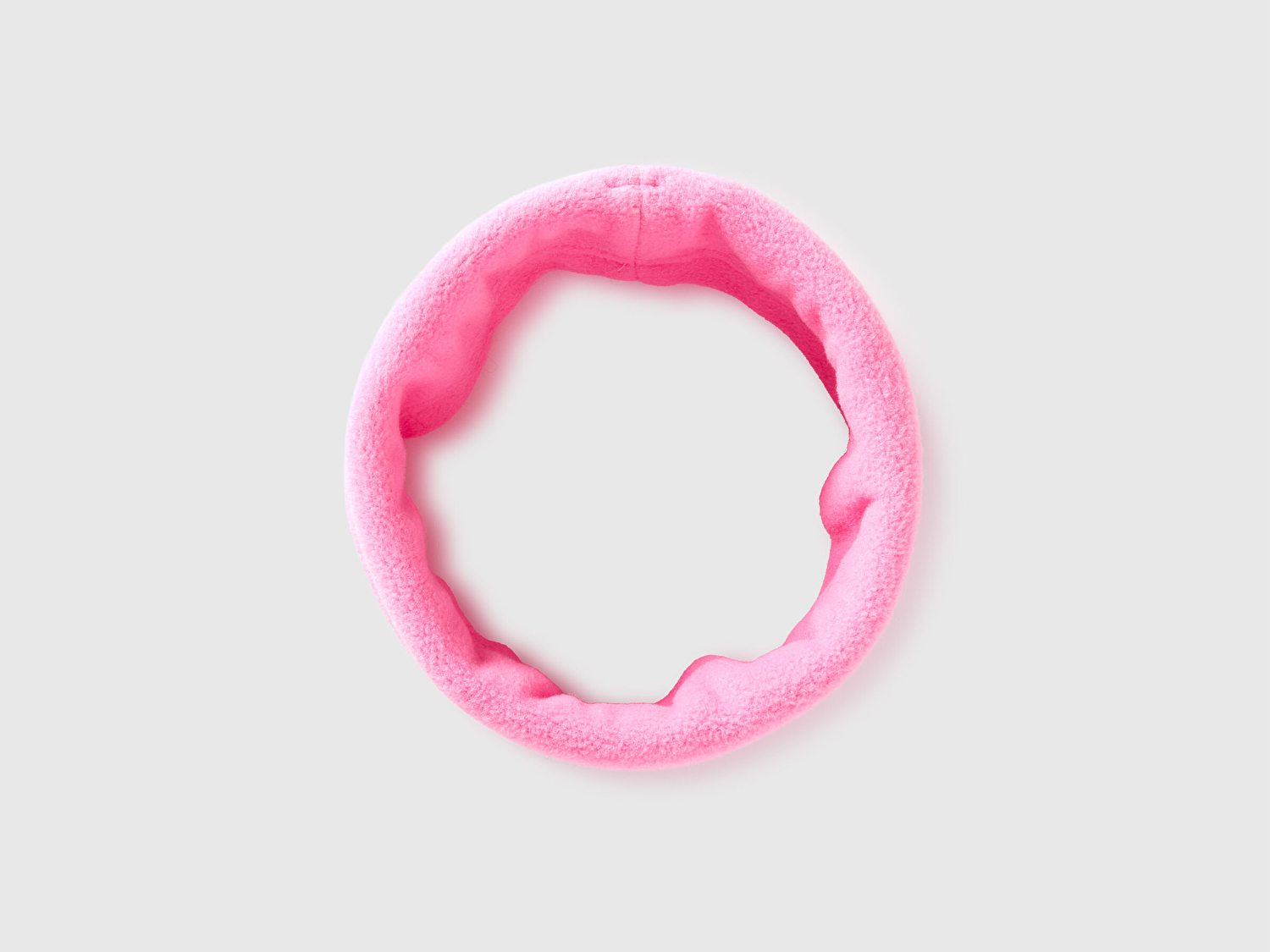 Benetton Erkek Bebek Pembe Logo Detaylı  Boyunluk