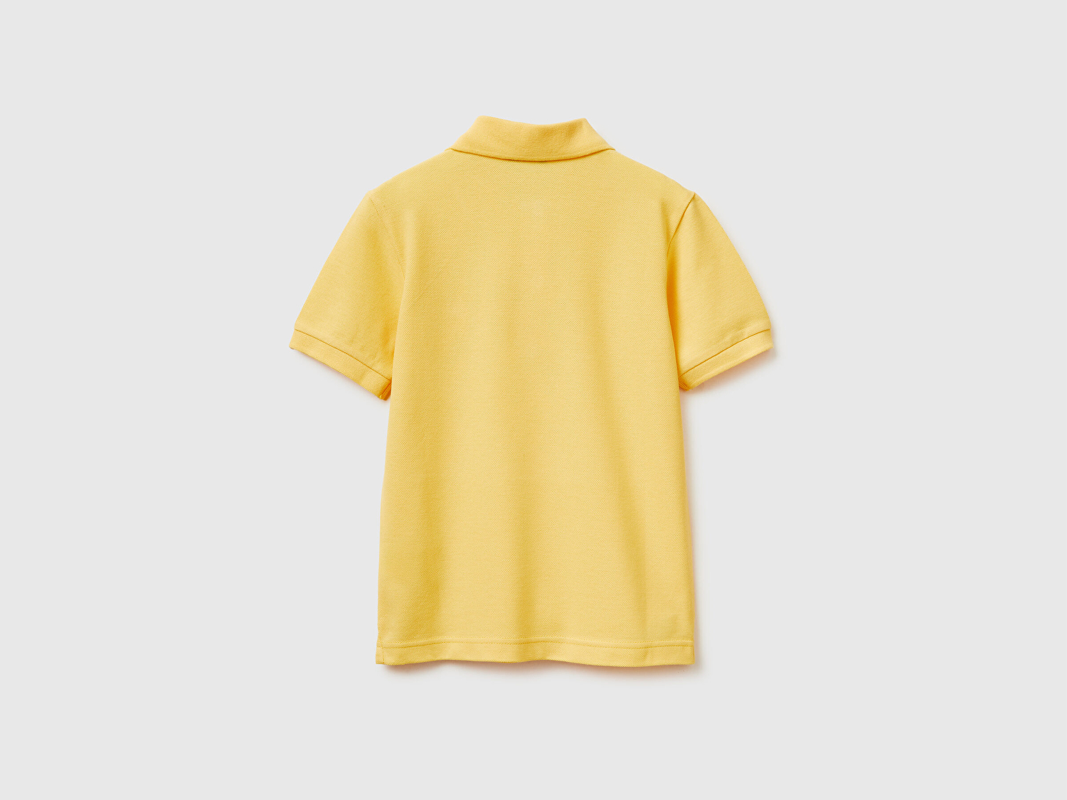 Benetton Erkek Çocuk Sarı Logolu Pike Polo T-Shirt