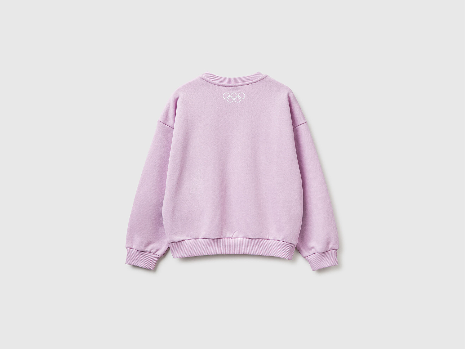 Benetton Kız Çocuk Pembe Looney Tunes Baskılı Uzun Kollu Bisiklet Yaka Sweatshirt