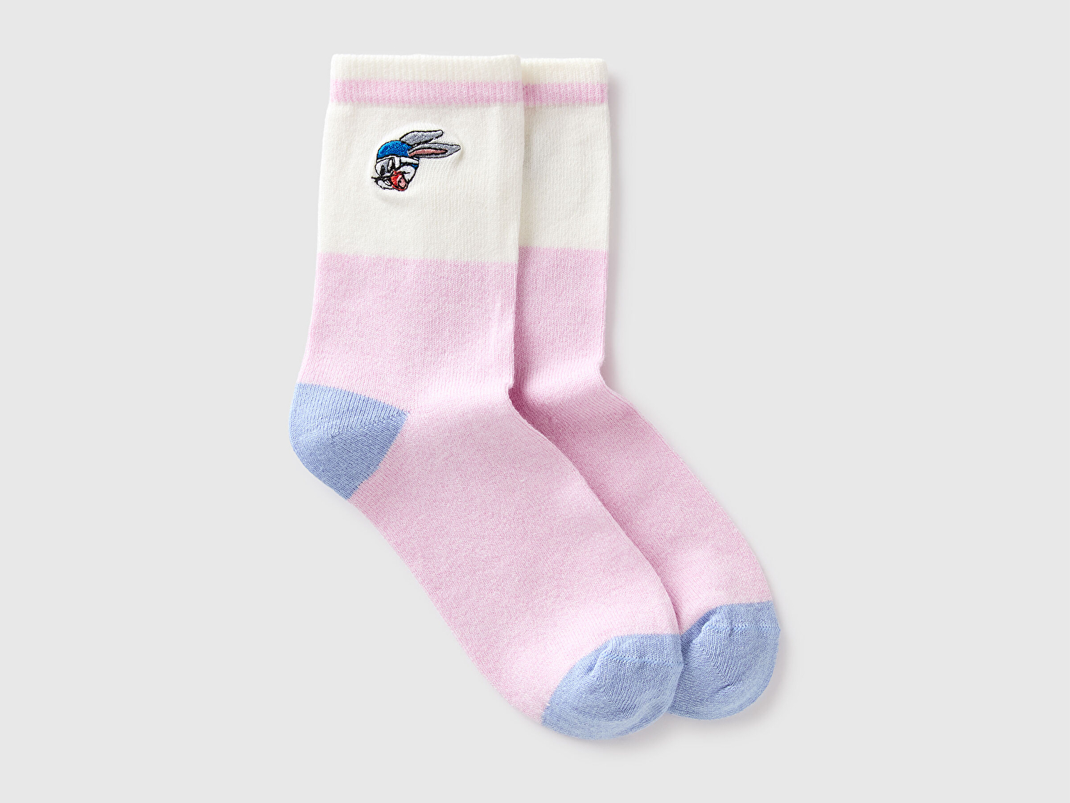 Benetton Erkek Çocuk Pembe Pr. Looney Tunes Soket Çorap