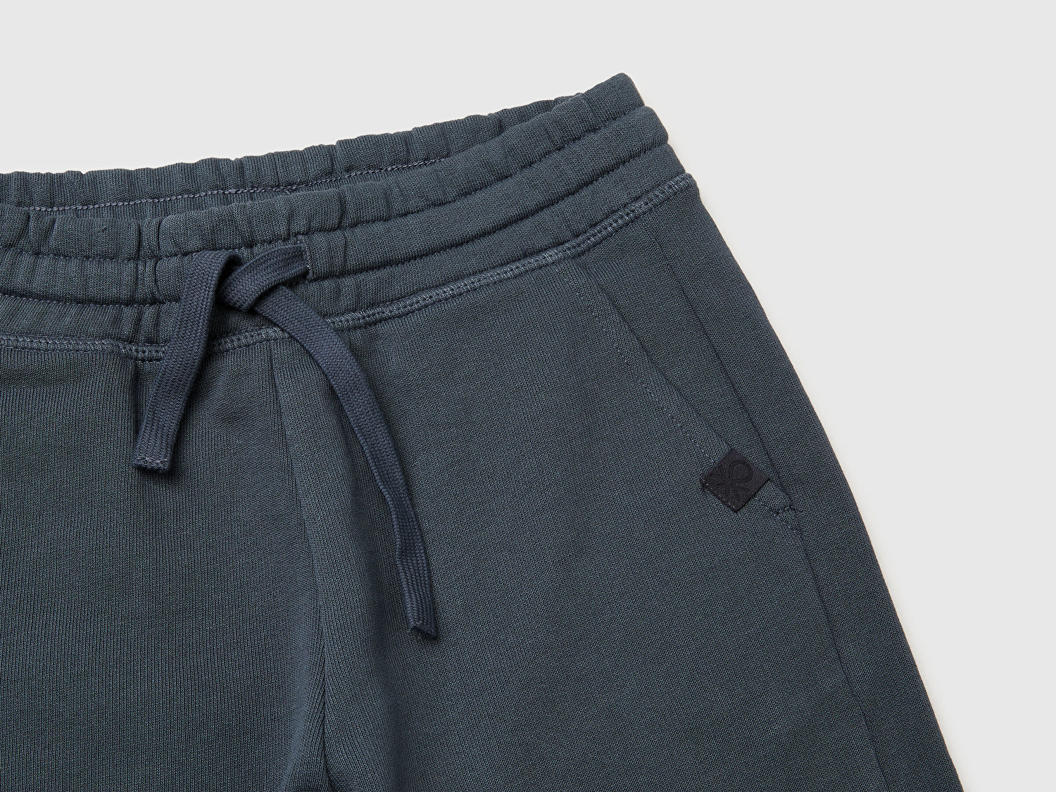 Benetton Erkek Çocuk Antrasit Logolu Sweat Şort