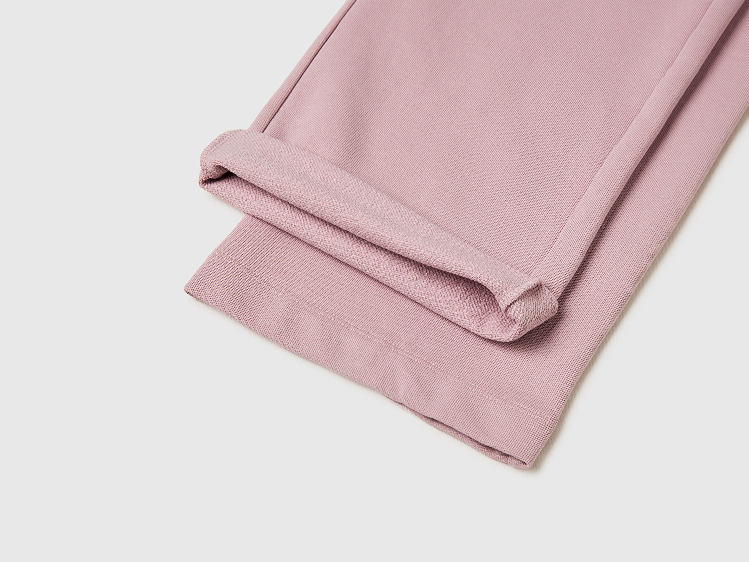 Benetton Kız Çocuk Gül Kurusu Logo Etiketli Beli Büzgülü İpli Geniş Paça Eşofman Altı