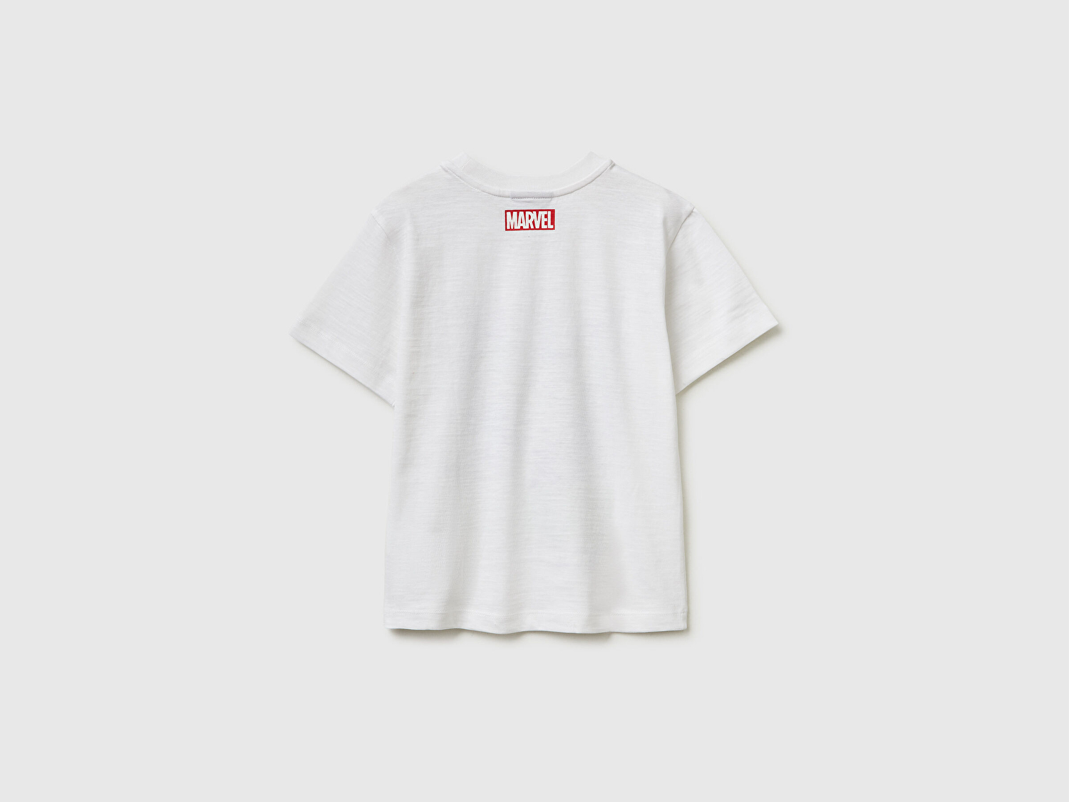 Benetton Erkek Bebek Beyaz Hulk Baskılı Bisiklet Yaka T-Shirt