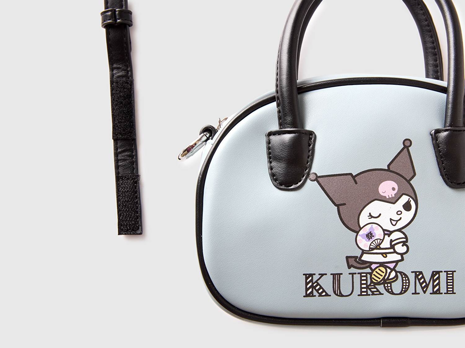 Benetton Kız Çocuk Buz Mavisi Kuromi Baskılı Askılı Omuz Çantası