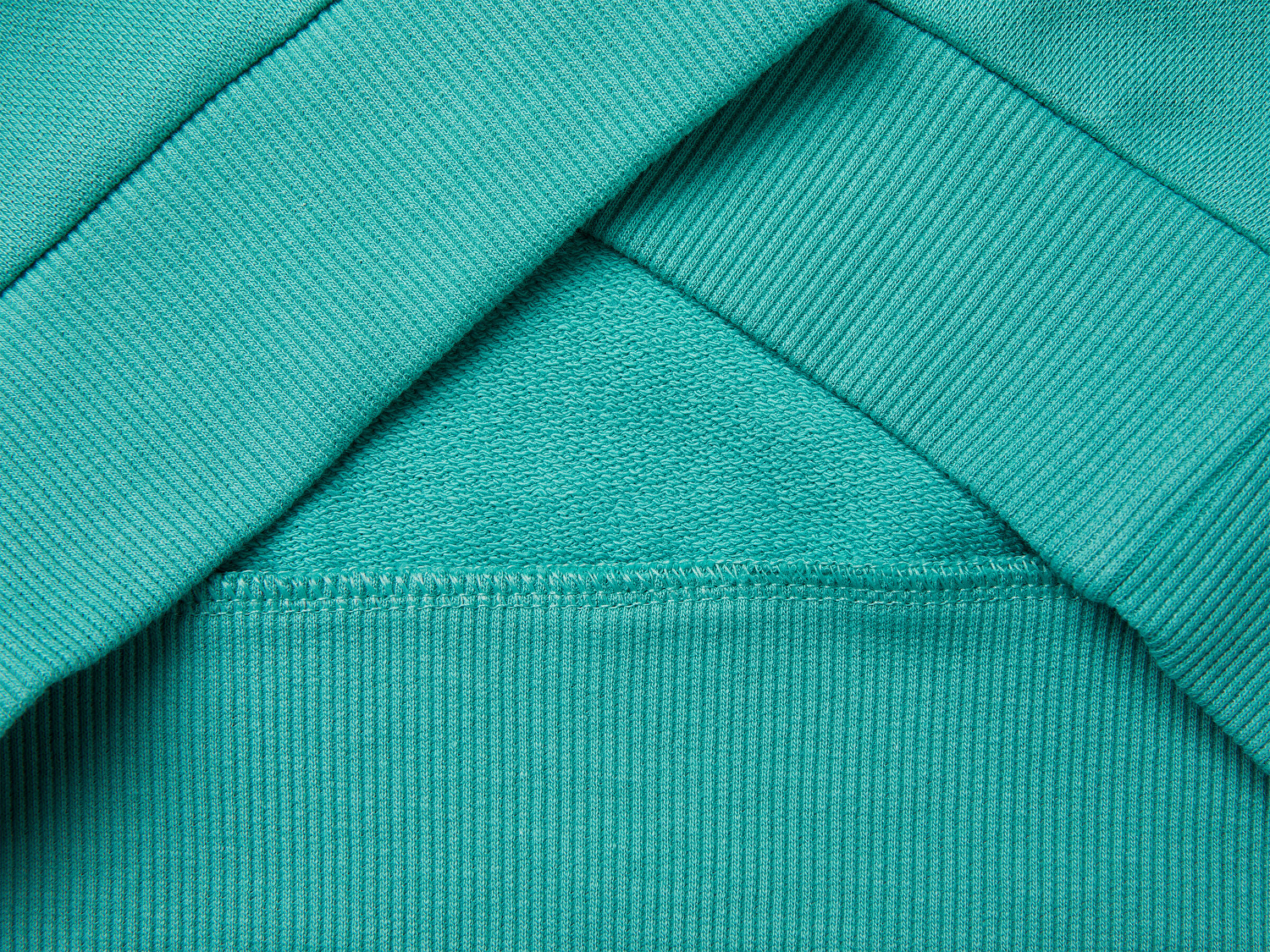 Benetton Erkek Çocuk Mavi-yeşil Arkası Baskılı Rahat Kalıp Bisiklet Yaka Sweatshirt