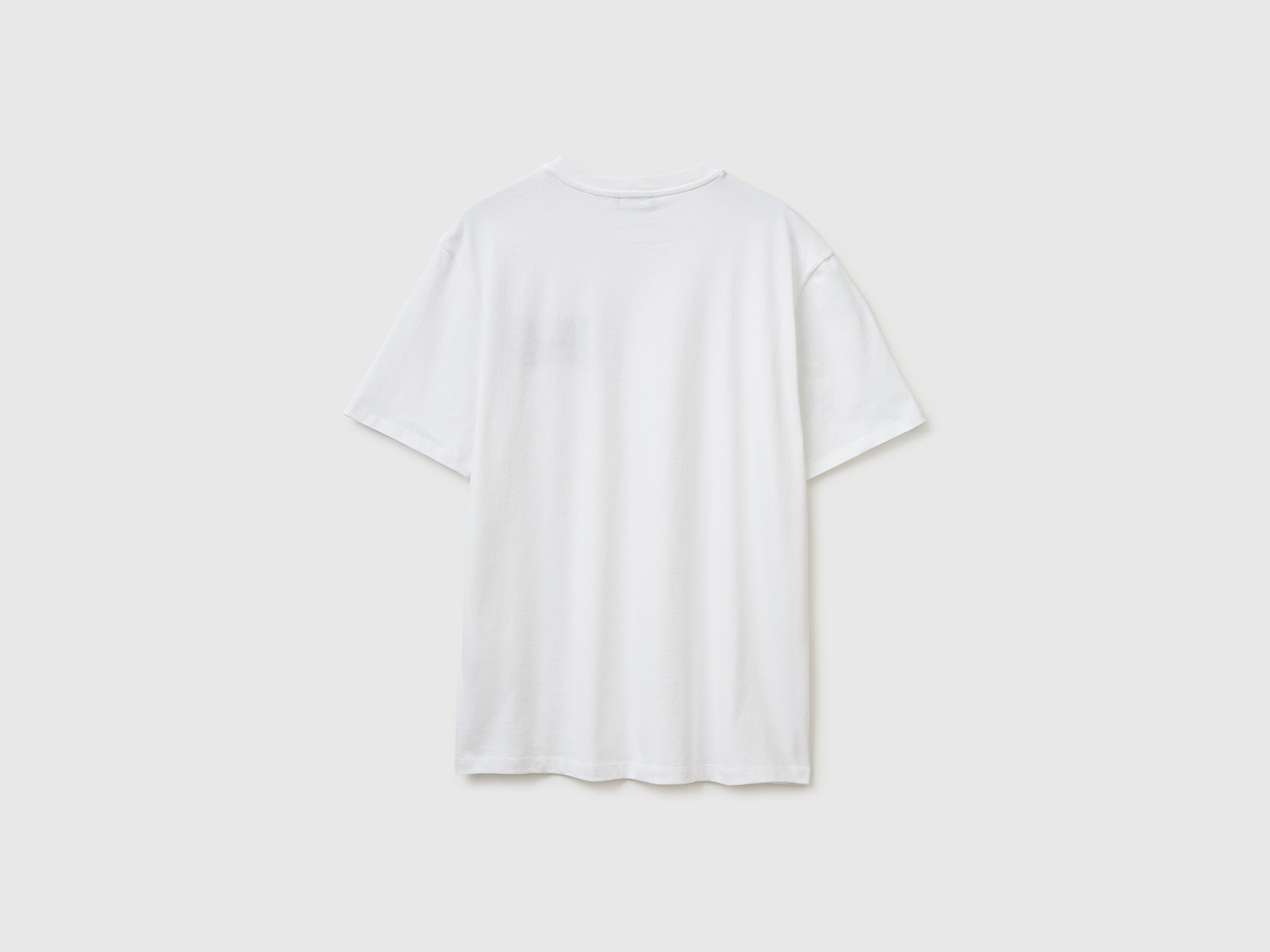 Benetton Erkek Gri  %100 Pamuk Regular Fit Logo  Nakışlı T-Shirt