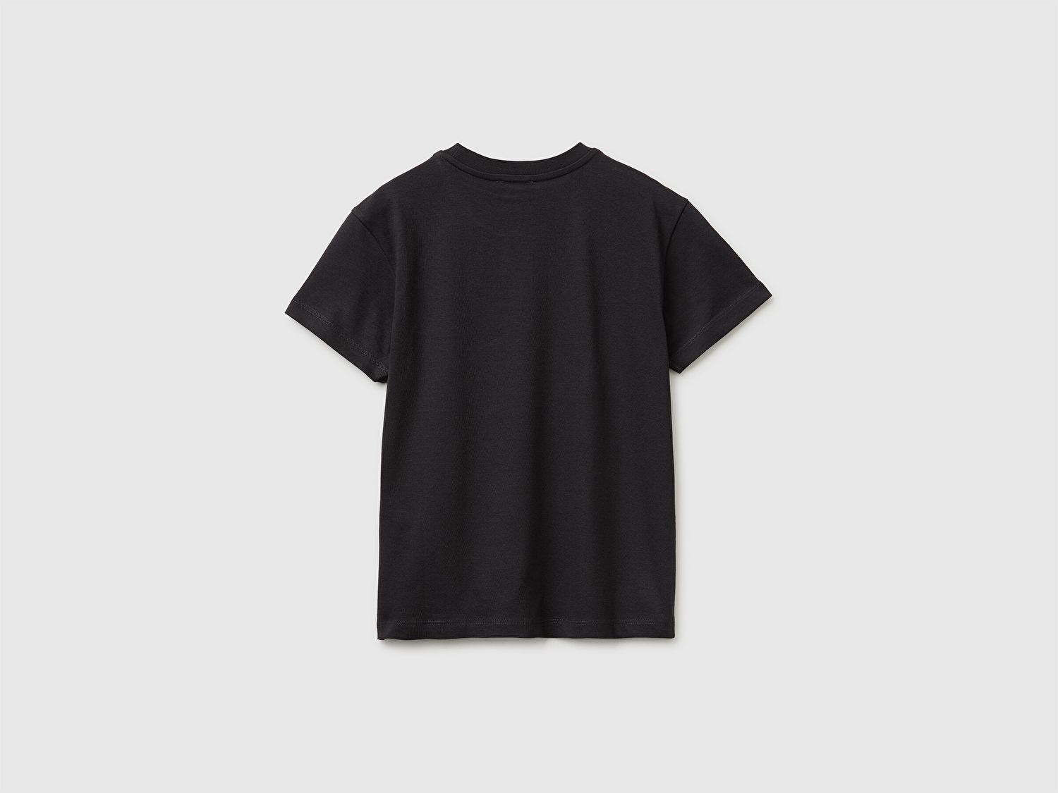 Benetton Erkek Çocuk Antrasit Logo Baskı Detaylı Relaxed Fit T-Shirt