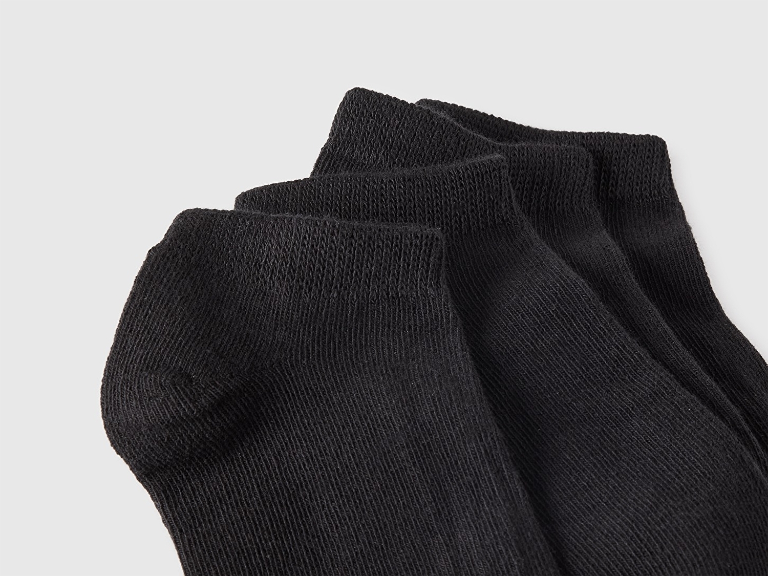 Benetton Erkek Çocuk Siyah Renkli 4'lü Patik Çorap