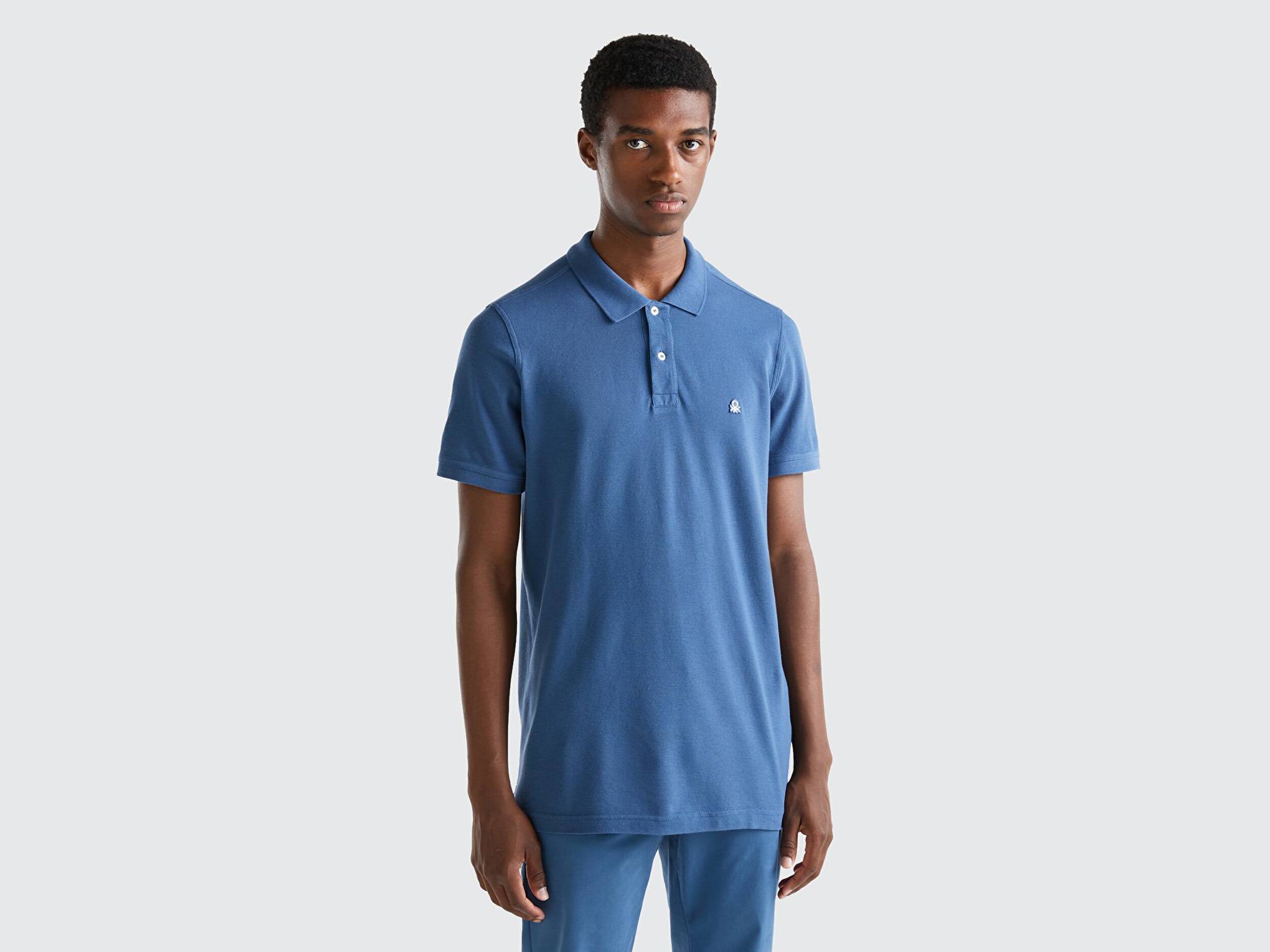 Denim polo on sale