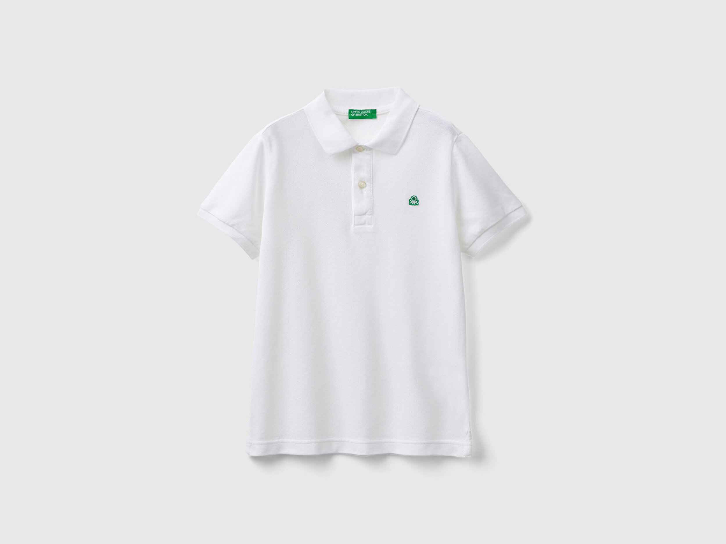 Erkek Cocuk Beyaz KK Logolu Polo T Shirt