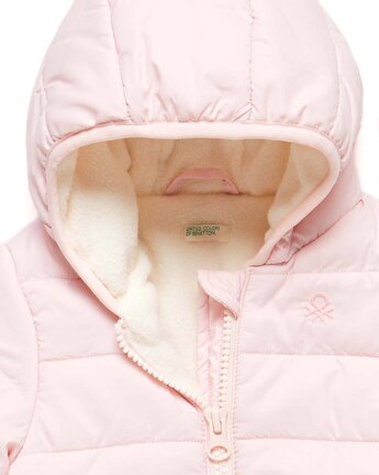 Modalite Net Benetton Bunny Logo Dolgulu Mont Toz Pembe
