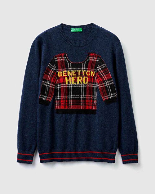 Benetton Erkek Kazak Gri Melanj Morhipo 2480580