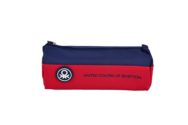 Benetton Erkek Çocuk Lacivert United Colors of Benetton Yazılı Oval Kalem Kutusu