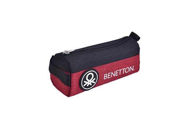 Benetton Erkek Çocuk Siyah Benetton Yazılı ve Logolu Oval Kalem Kutusu