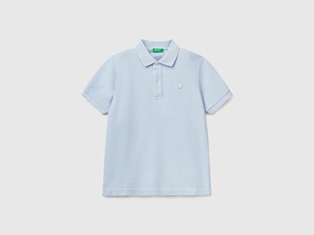 Benetton Erkek Çocuk Logolu Pike Polo T-Shirt
