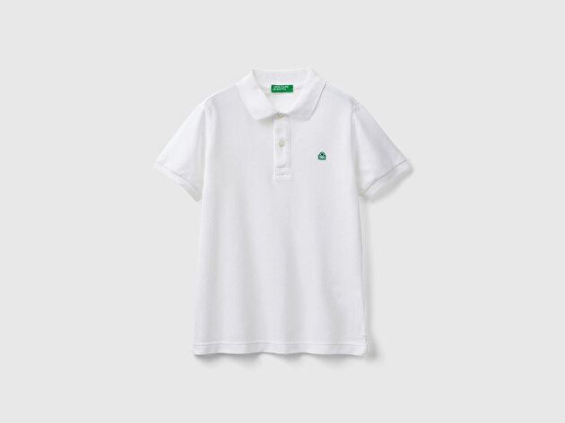Benetton Erkek Çocuk Logolu Pike Polo T-Shirt