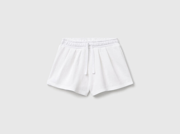 Benetton Kız Bebek Benetton Logo İşlemeli Beli İpli Şort