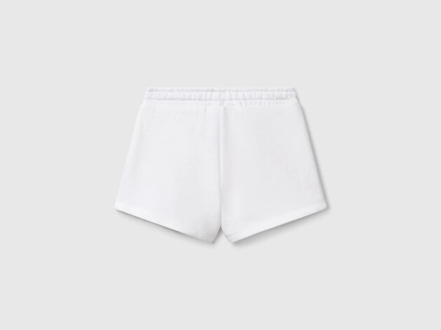 Benetton Kız Bebek Benetton Logo İşlemeli Beli İpli Şort