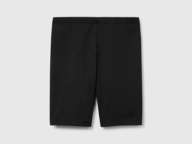 Benetton Kız Çocuk Logo Nakış Detaylı Dar Kesim Tayt