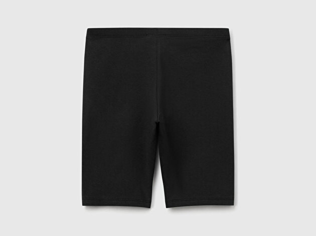 Benetton Kız Çocuk Logo Nakış Detaylı Dar Kesim Tayt