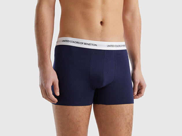 Benetton Erkek Lacivert Boxer