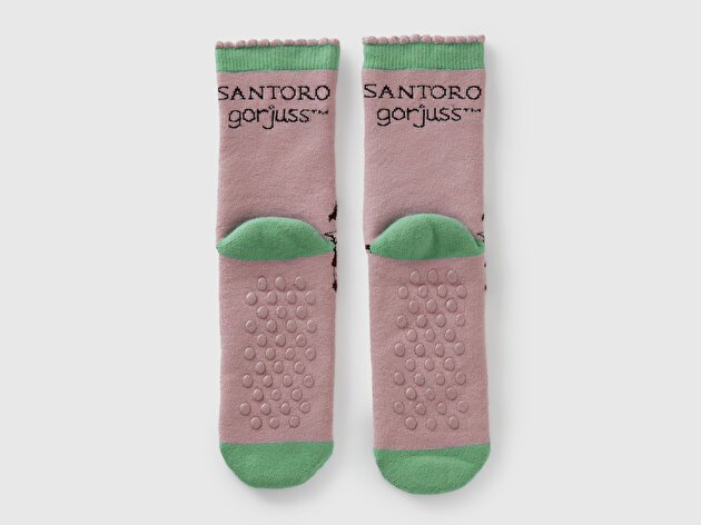 Benetton Erkek Çocuk Pembe Mix Karakter Baskılı Çorap