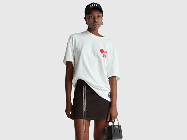 Benetton Unisex %100 Koton The Beatles Baskılı T-Shirt