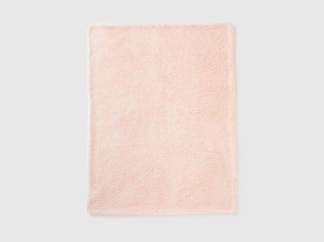 Benetton Bebek Toz Pembe Tamamı Streç Teddy Battaniye