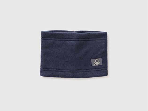 Benetton Erkek Bebek Lacivert Logo Detaylı  Boyunluk