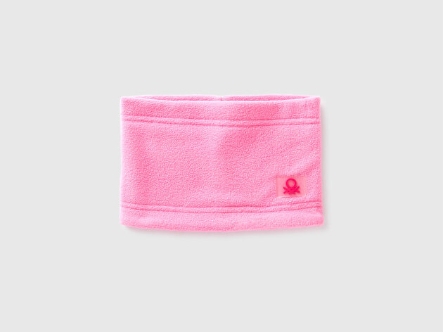 Benetton Erkek Bebek Pembe Logo Detaylı  Boyunluk