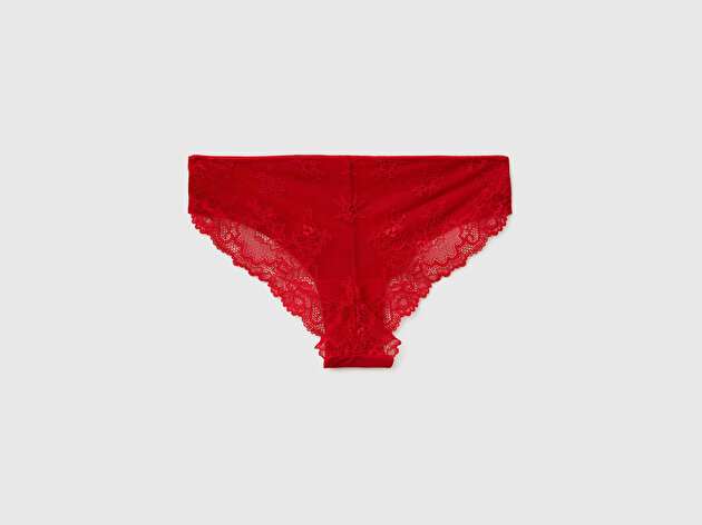 Benetton Kadın Kırmızı Üçgen Form Destekli Sütyen