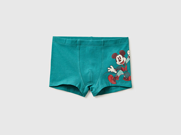 Benetton Erkek Çocuk Yeşil Disney Baskılı Boxer