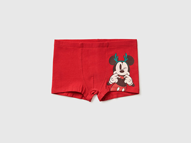 Benetton Erkek Çocuk Kırmızı Disney Baskılı Boxer