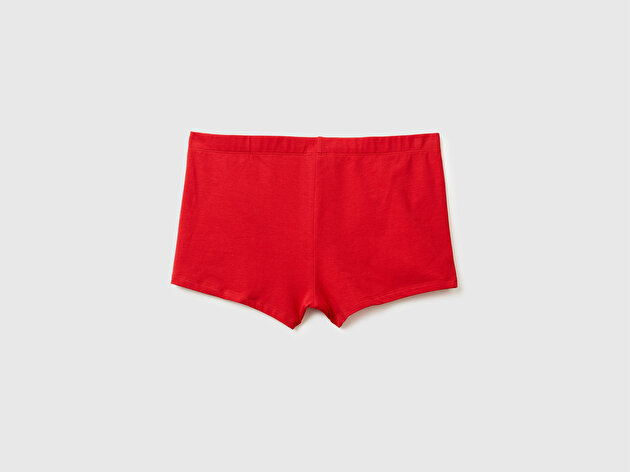 Benetton Erkek Kırmızı Mickey Baskılı Pamuklu Boxer