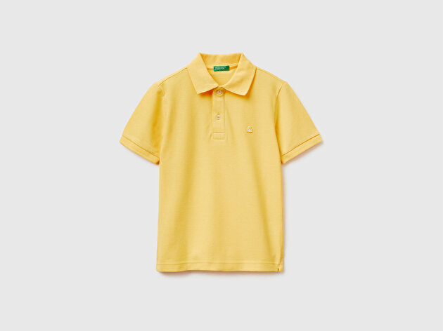 Benetton Erkek Çocuk Logolu Pike Polo T-Shirt