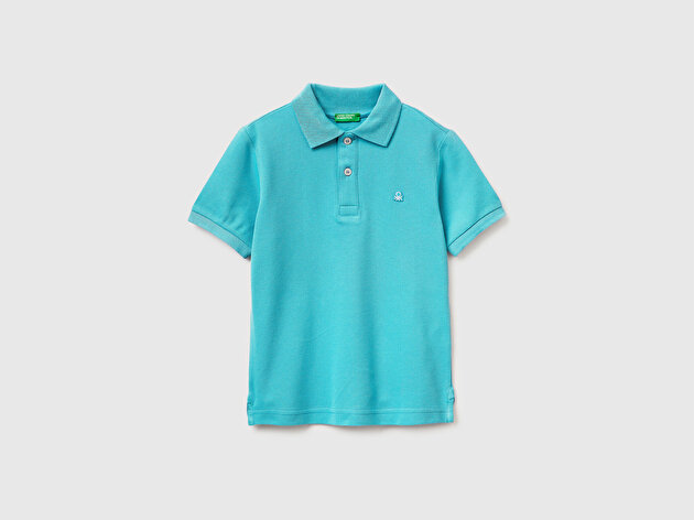 Benetton Erkek Çocuk Logolu Pike Polo T-Shirt