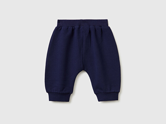 Benetton Bebek Ribanalı Esnek Polarlı Eşofman Altı