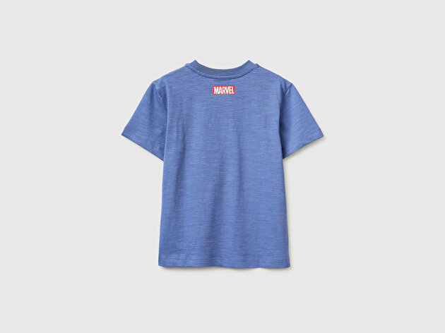 Benetton Erkek Bebek Havacı Mavi Hulk Baskılı Bisiklet Yaka T-Shirt