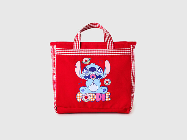 Benetton Kız Çocuk Kırmızı Katlanabilir Alışveriş Çantası