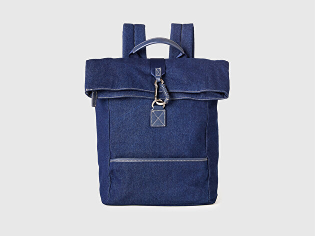Benetton Erkek Lacivert  Pamuk Karışımlı Sırt Çantası